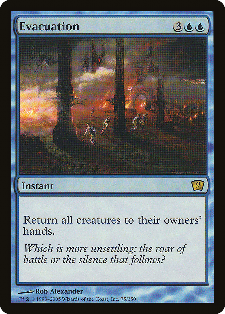 Evacuation (9ED-75★) - 9th Edition Foil