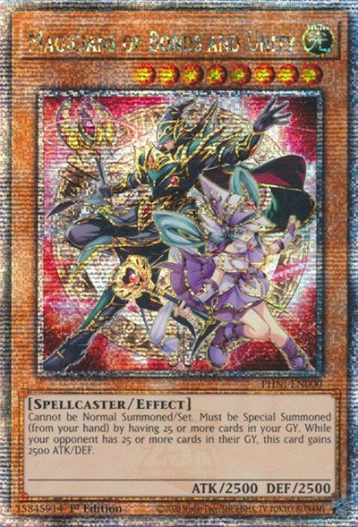 Magicians of Bonds and Unity (Quarter Century Secret Rare) (PHNI-EN000) [Phantom Nightmare]