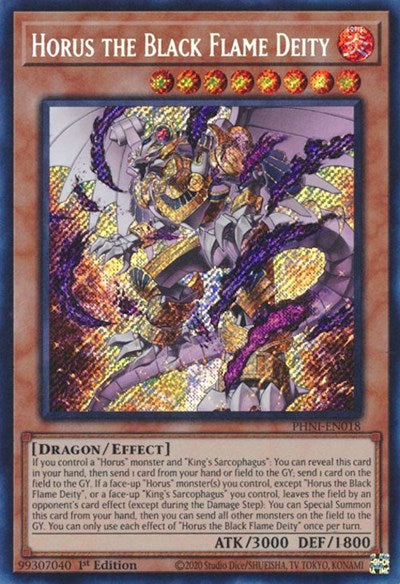 Horus the Black Flame Deity (PHNI-EN018) [Phantom Nightmare]