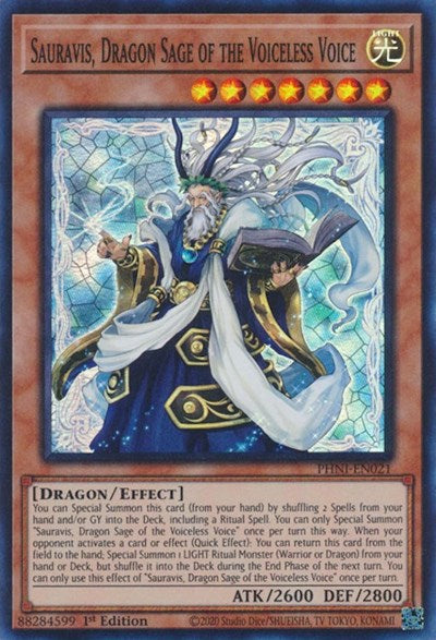 Sauravis, Dragon Sage of the Voiceless Voice (PHNI-EN021) [Phantom Nightmare]