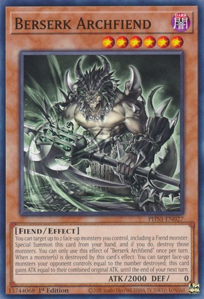 Berserk Archfiend (PHNI-EN027) [Phantom Nightmare]