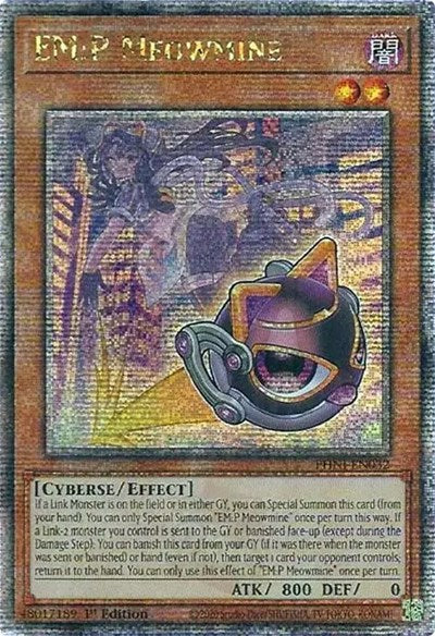 EM:P Meowmine (Quarter Century Secret Rare) (PHNI-EN032) [Phantom Nightmare]