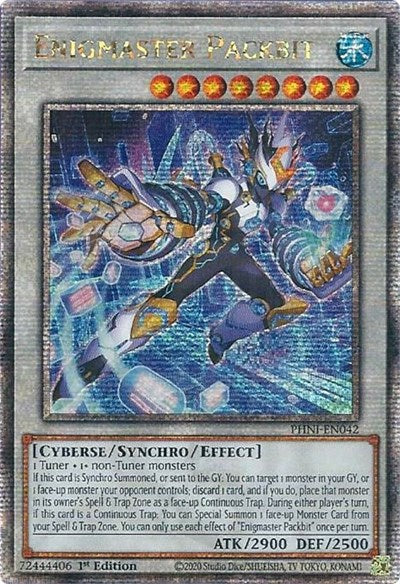 Enigmaster Packbit (Quarter Century Secret Rare) (PHNI-EN042) [Phantom Nightmare]