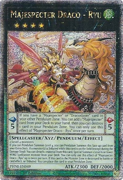 Majespecter Draco - Ryu (Quarter Century Secret Rare) (PHNI-EN049) [Phantom Nightmare]
