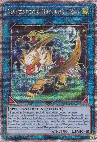 Majespecter Orthrus - Nue (Quarter Century Secret Rare) (PHNI-EN051) [Phantom Nightmare]