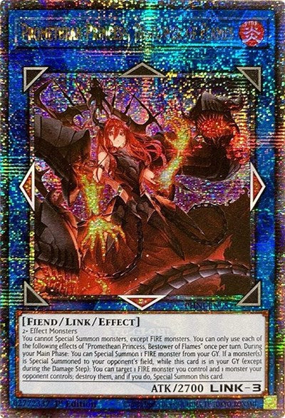 Promethean Princess, Bestower of Flames (Quarter Century Secret Rare) (PHNI-EN052) [Phantom Nightmare]