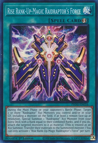 Rise Rank-Up-Magic Raidraptor's Force (PHNI-EN056) [Phantom Nightmare]