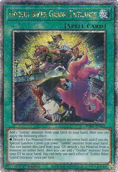 Goblin Biker Grand Entrance (Quarter Century Secret Rare) (PHNI-EN061) [Phantom Nightmare]