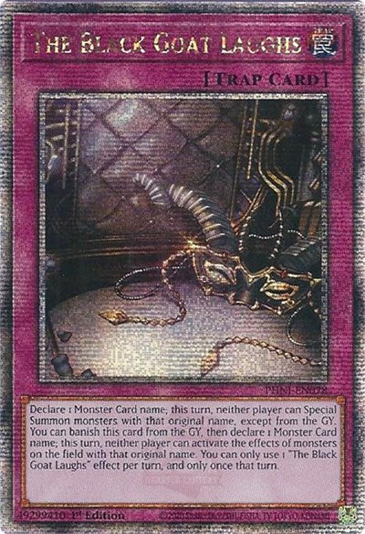 The Black Goat Laughs (Quarter Century Secret Rare) (PHNI-EN078) [Phantom Nightmare]