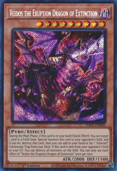 Veidos the Eruption Dragon of Extinction (PHNI-EN090) [Phantom Nightmare]