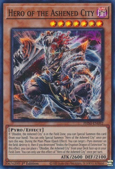 Hero of the Ashened City (PHNI-EN092) [Phantom Nightmare]