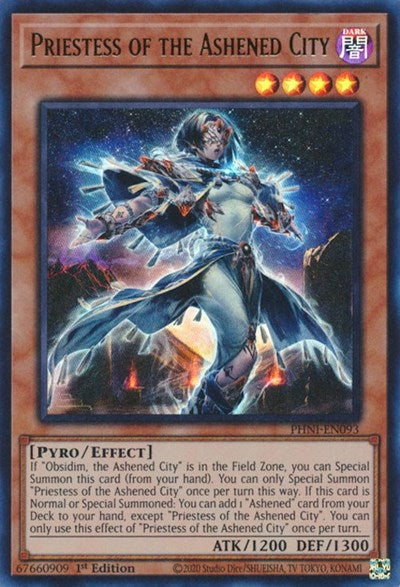 Priestess of the Ashened City (PHNI-EN093) [Phantom Nightmare]