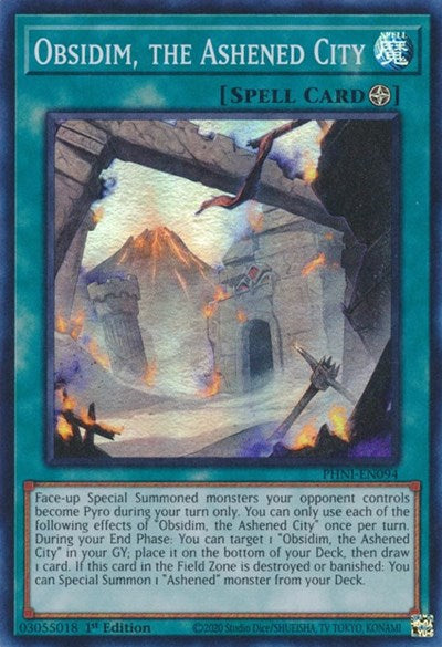 Obsidim, the Ashened City (PHNI-EN094) [Phantom Nightmare]