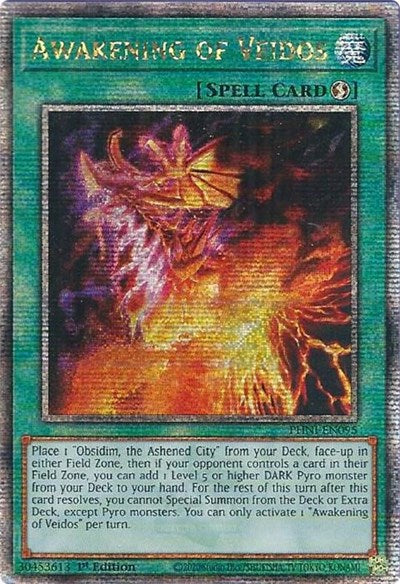 Awakening of Veidos (Quarter Century Secret Rare) (PHNI-EN095) [Phantom Nightmare]