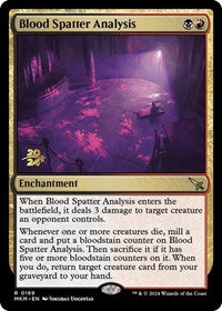 Blood Spatter Analysis (189) [Prerelease Cards]