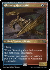 Gleaming Geardrake (424) [Promo Pack: Murders at Karlov Manor]