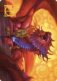 Niv-Mizzet, Guildpact Art Card (44/49) (Gold-Stamped Signature) (44) [Art Series: Murders at Karlov Manor]