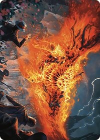 Havoc Eater Art Card (48) [Art Series: Murders at Karlov Manor]