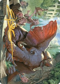 Loxodon Eavesdropper Art Card (Gold-Stamped Signature) (15) [Art Series: Murders at Karlov Manor]