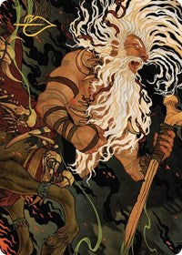 Yarus, Roar of the Old Gods Art Card (46/49) (Gold-Stamped Signature) (46) [Art Series: Murders at Karlov Manor]