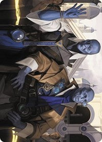 Hotshot Investigators Art Card (5) [Art Series: Murders at Karlov Manor]