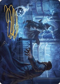 Intrude on the Mind Art Card (Gold-Stamped Signature) (6) [Art Series: Murders at Karlov Manor]