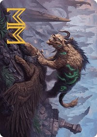 Axebane Ferox Art Card (Gold-Stamped Signature) (13) [Art Series: Murders at Karlov Manor]