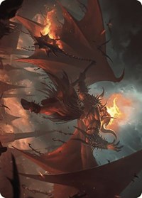 Rakdos, Patron of Chaos Art Card (22/49) (22) [Art Series: Murders at Karlov Manor]
