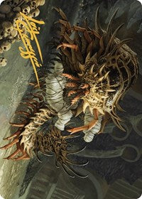 Rot Farm Mortipede Art Card (Gold-Stamped Signature) (10) [Art Series: Murders at Karlov Manor]