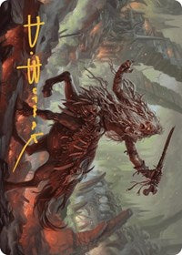 Yarus, Roar of the Old Gods Art Card (24/49) (Gold-Stamped Signature) (24) [Art Series: Murders at Karlov Manor]