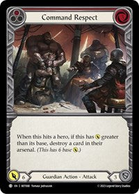 Command Respect (Red) (BET008) [Blitz Deck: Heavy Hitters - Betsy]