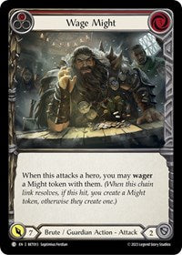 Wage Might (Red) (BET013) [Blitz Deck: Heavy Hitters - Betsy]