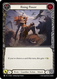Rising Power (Red) (KYO011) [Blitz Deck: Heavy Hitters - Kayo]