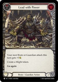 Lead with Power (Red) (KYO013) [Blitz Deck: Heavy Hitters - Kayo]