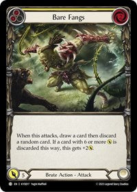 Bare Fangs (Yellow) (KYO017) [Blitz Deck: Heavy Hitters - Kayo]
