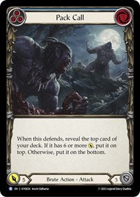 Pack Call (Blue) (KYO024) [Blitz Deck: Heavy Hitters - Kayo]