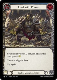 Lead with Power (Blue) (KYO025) [Blitz Deck: Heavy Hitters - Kayo]