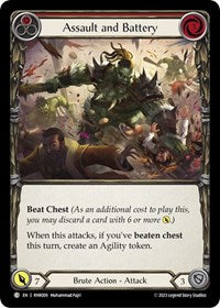 Assault and Battery (Red) (RNR009) [Blitz Deck: Heavy Hitters - Rhinar]