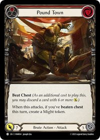 Pound Town (Red) (RNR014) [Blitz Deck: Heavy Hitters - Rhinar]