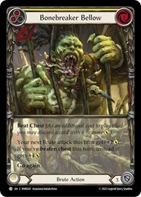 Bonebreaker Bellow (Yellow) (RNR020) [Blitz Deck: Heavy Hitters - Rhinar]