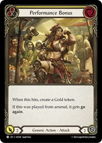 Performance Bonus (Yellow) (VIC016) [Blitz Deck: Heavy Hitters - Victor]