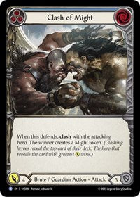 Clash of Might (Blue) (VIC020) [Blitz Deck: Heavy Hitters - Victor]