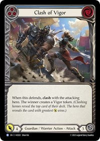 Clash of Vigor (Blue) (VIC021) [Blitz Deck: Heavy Hitters - Victor]