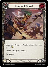 Lead with Speed (Red) (KSI016) [Blitz Deck: Heavy Hitters - Kassai]