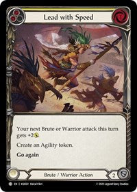 Lead with Speed (Yellow) (KSI022) [Blitz Deck: Heavy Hitters - Kassai]