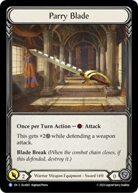 Parry Blade (OLA003) [Blitz Deck: Heavy Hitters - Olympia]