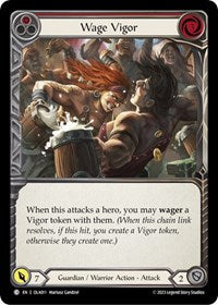Wage Vigor (Red) (OLA011) [Blitz Deck: Heavy Hitters - Olympia]