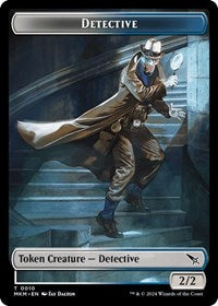 Detective // Bat Double-Sided Token (10 // 4) [Murders at Karlov Manor]