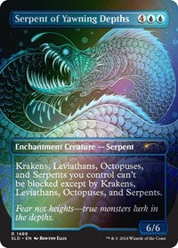Serpent of Yawning Depths (Rainbow Foil) (1489) [Secret Lair Drop Series]