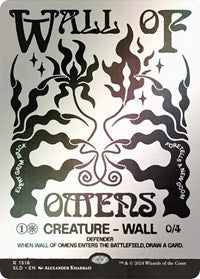 Wall of Omens (Rainbow Foil) (1518) [Secret Lair Drop Series]